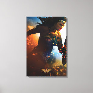 Toile Wonder Woman court sur le champ de bataille