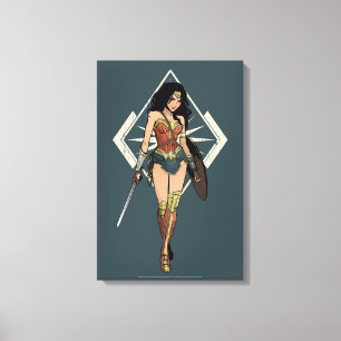 Toile Wonder Woman with Sword Comic