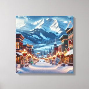Toile Wonderland d'hiver en Crested Butte, Colorado
