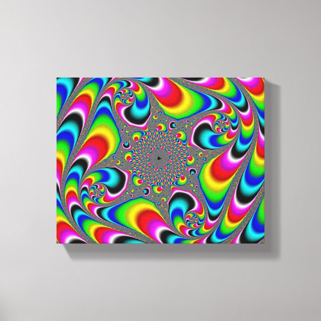 Toile Woooo Mandelbrot Fractal (Recto)