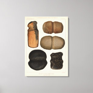 Toile XIX instruments en pierre, Nouveau Mexique