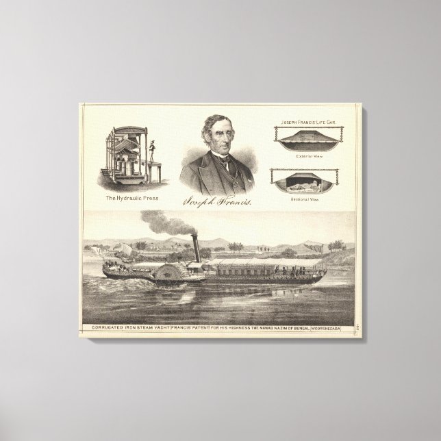 Toile yacht à vapeur en fer ondulé (Recto)