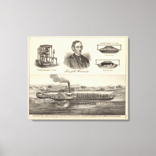Toile yacht à vapeur en fer ondulé
