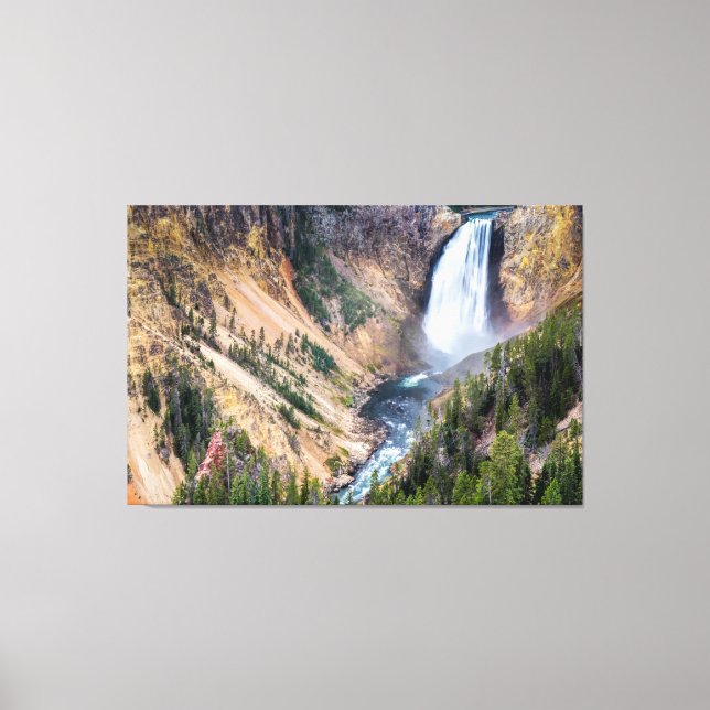 Toile Yellowstone Lower Falls Canvas Art (Recto)