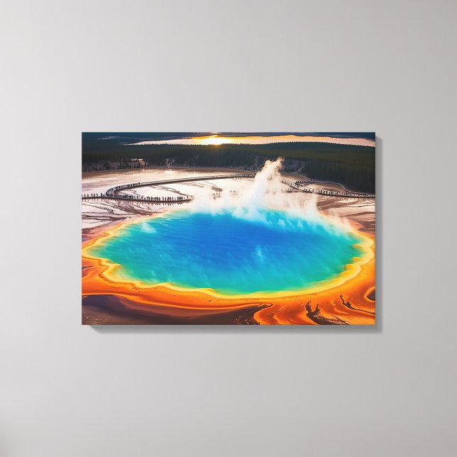 Toile Yellowstone Prismatic Hot Pot Canvas Art (Recto)