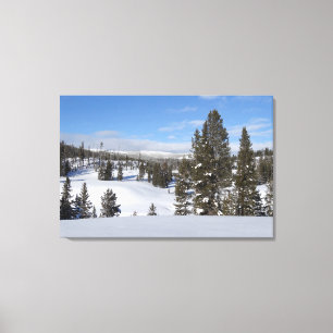 Toile Yellowstone Winter Landscape Photographie