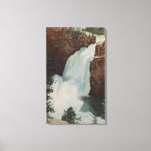 Toile Yellowstone, WYView of Yellowstone River Falls