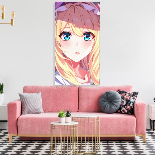 Toile Yeux bleus  (Insitu(Salon))