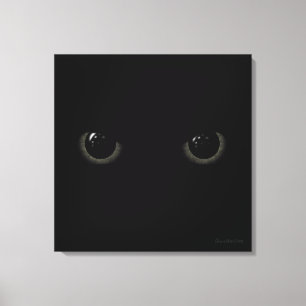 Toile Yeux de chat noir Cherie's Art Copyright