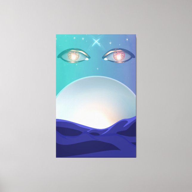 Toile yeux vigilants (Recto)