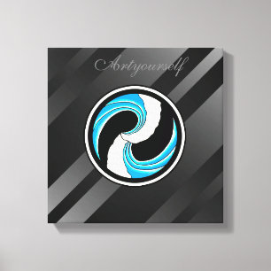 Toile Yin Yang Waves