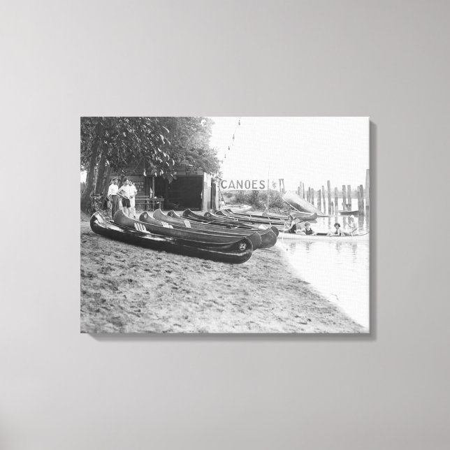 Toile Yocum Canoe House, Arlington Beach Park (Recto)