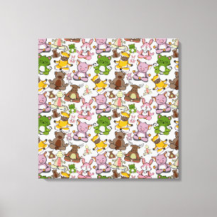 Toile Yoga pose motif   Yoga sans couture motif 58