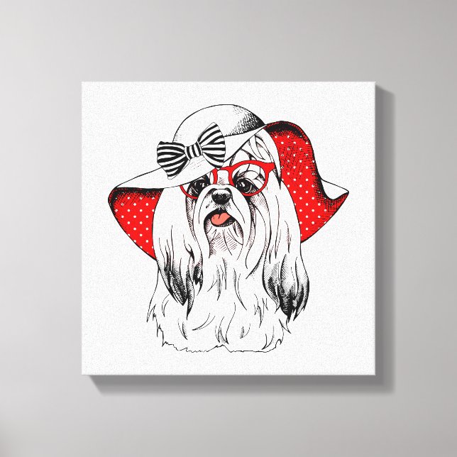 Toile Yorkie Fashion Shoot (Recto)