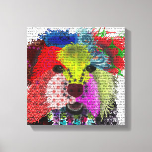 Toile Yorkshire Terrier - Patchwork
