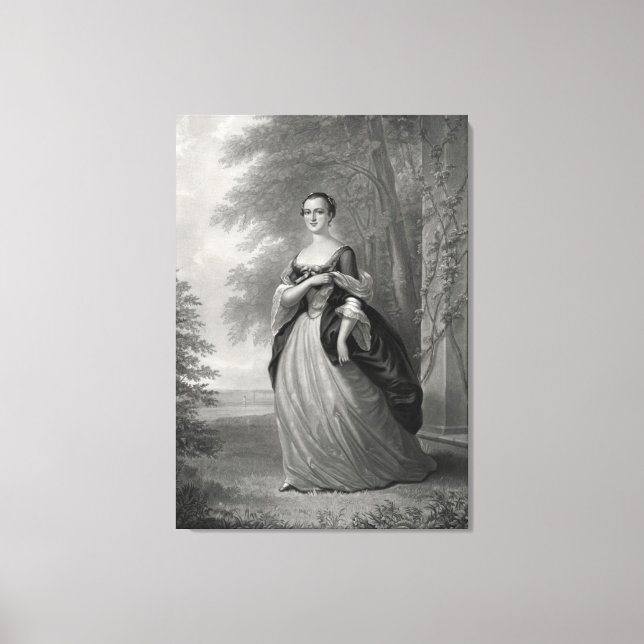 Toile Young Martha Washington 1863 (Recto)