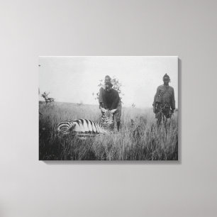 Toile Zèbre tué par des indigènes en photographie de