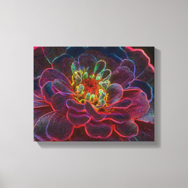 Toile Zinnia Imaginaire Abstrait (Recto)
