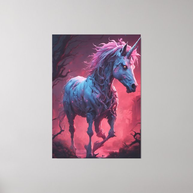 Toile Zombie Unicorn (Recto)