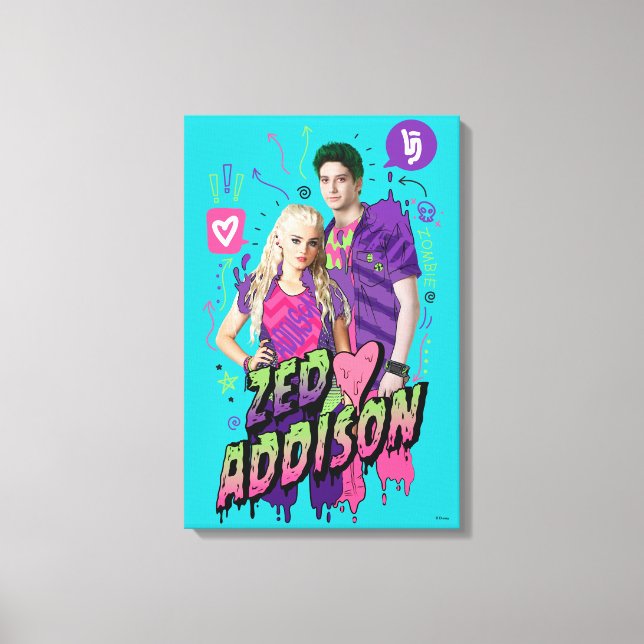 Toile Zombies 2 | Zed et Addison (Recto)