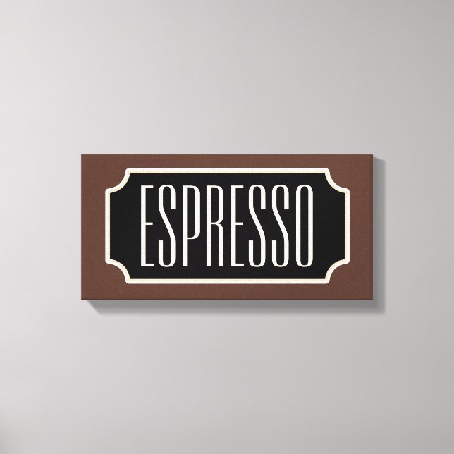 Toile Zone de signes Espresso Brown (Recto)