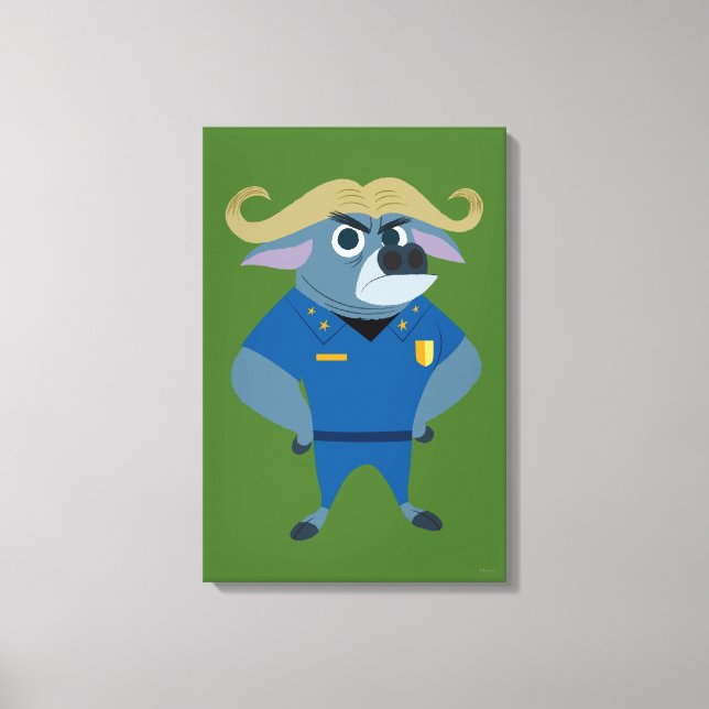 Toile Zootopia | Chef Bogo (Recto)