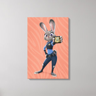 Toile Zootopia Judy Hopps - Affichage d'un insigne
