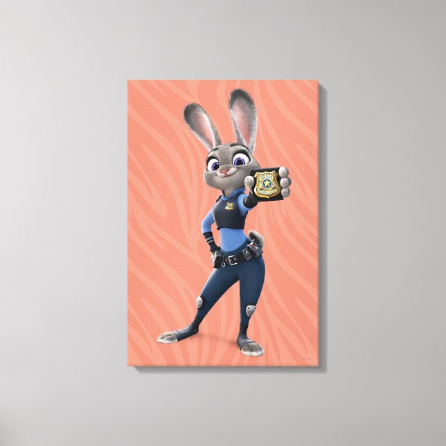 Toile Zootopia | Judy Hopps - Affichage d'un insigne (Recto)