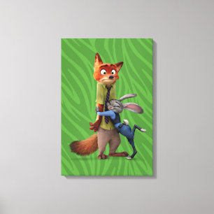 Toile Zootopia Judy & Nick - Suspect appréhendé !