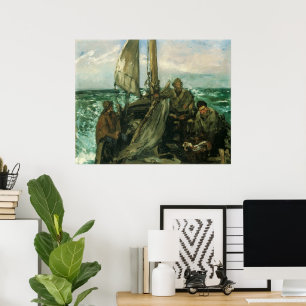 Toilers of the Sea by Manet, Vintage Impressionism Poster