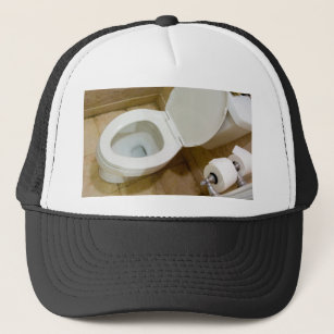 Toilet bowl trucker hat