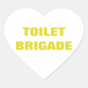 TOILET BRIGADE HEART STICKER