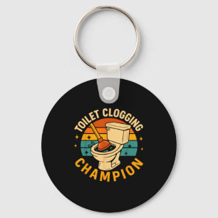 Toilet Clogging Chamon Funny Bathroom Clogger Quot Keychain