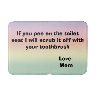 Toilet Humor  Bath Mat