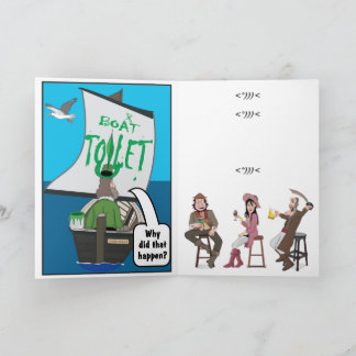 TOILET JOKE. CARD