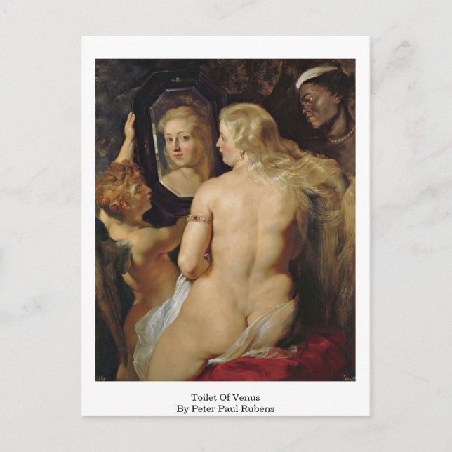 Toilet Of Venus By Peter Paul Rubens Postcard (Front)