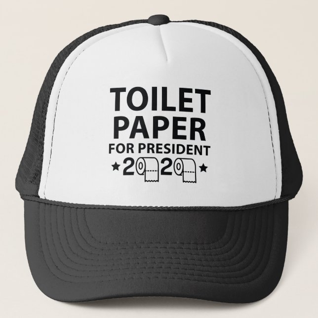 Toilet Paper 2020 Trucker Hat (Front)