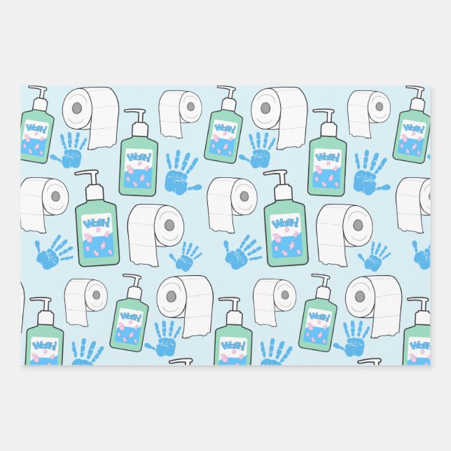 Toilet Paper and Hand Sanitizer Pattern (Front)