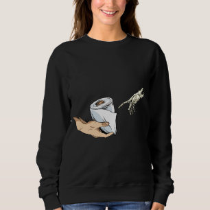 Toilet Paper Art Meme Sweatshirt