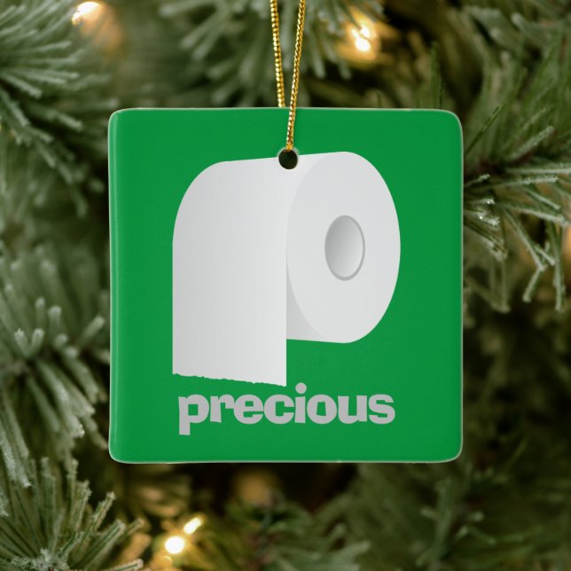 Toilet Paper Ceramic Ornament (Tree)