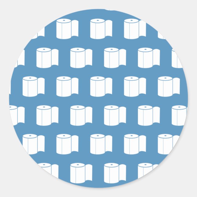 Toilet Paper Classic Round Sticker (Front)