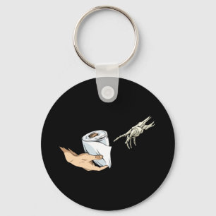Toilet Paper Pandemic Art Keychain