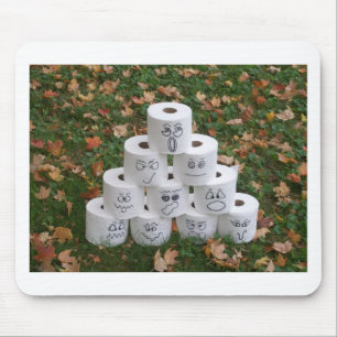 Toilet Paper Pyramid Mouse Pad