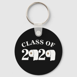 toilet paper roll class of 2020 funny graduation keychain