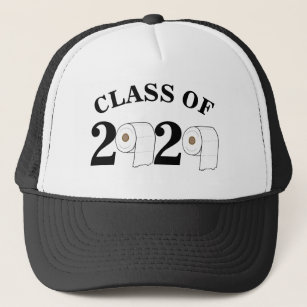 toilet paper roll class of 2020 funny graduation trucker hat