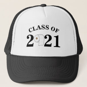 toilet paper roll class of 2021 funny graduation trucker hat