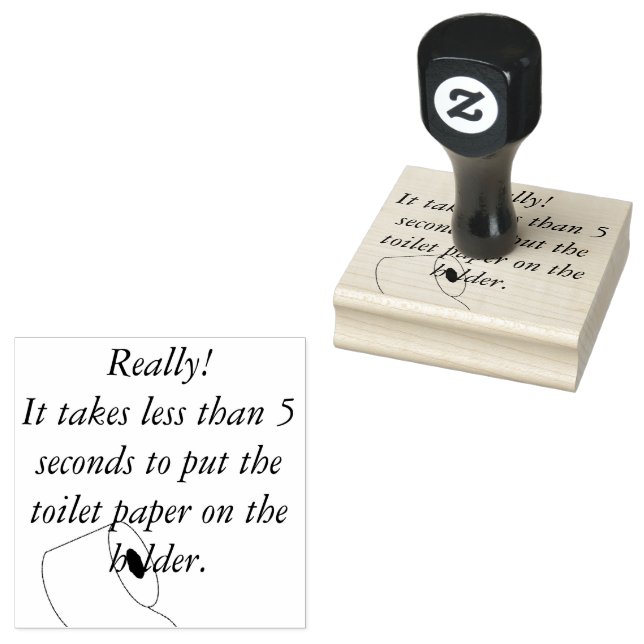 Toilet Paper Stamp (Stamped)