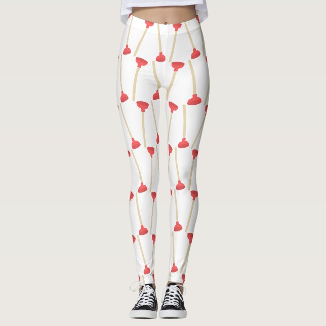 Toilet Plunger Leggings (Front)