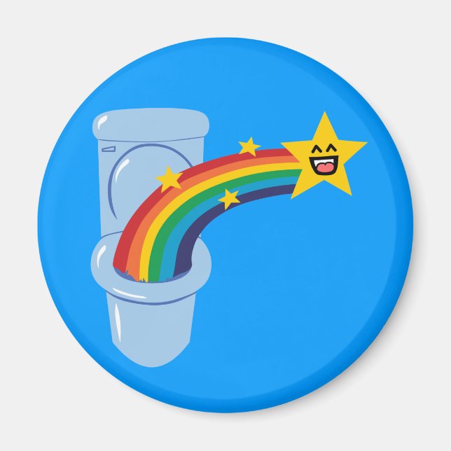 Toilet Rainbow Magnet (Front)