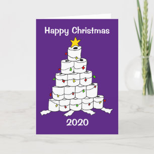 Toilet Roll 2020 Xmas Tree Holiday Card